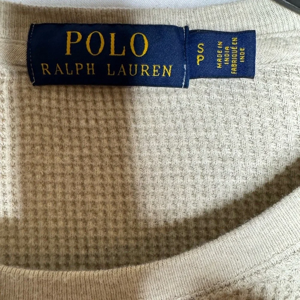 Polo Ralph‎ Lauren Men Long Sleeve Waffle Knit Thermal Henley S Baselayer Preppy